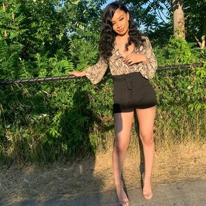 Talk behind her back romper